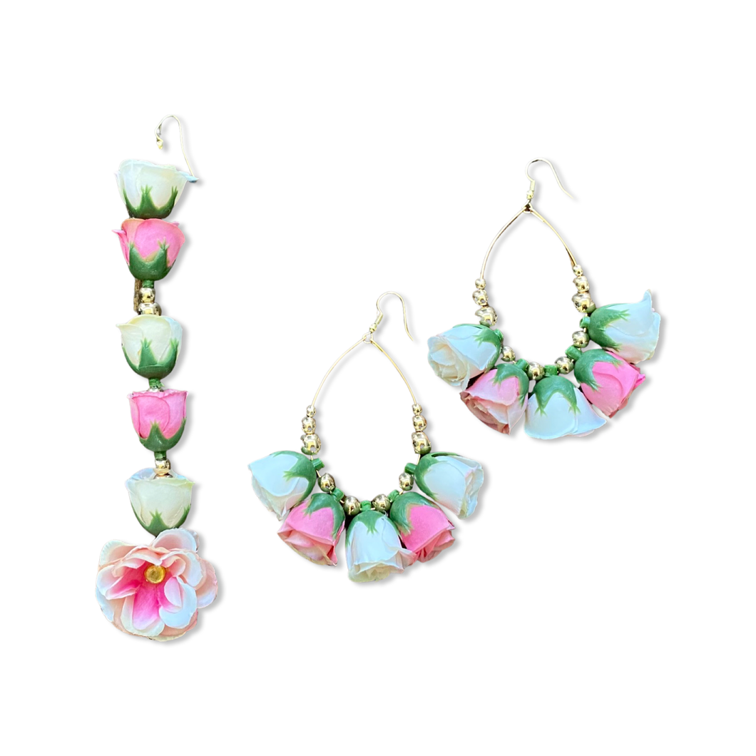 White and Pink Classic Rose Set